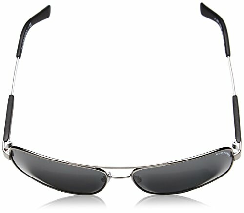 Black aviator sunglasses with metal frame