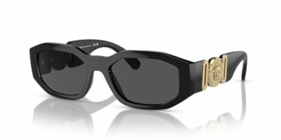 Black sunglasses with gold detailing