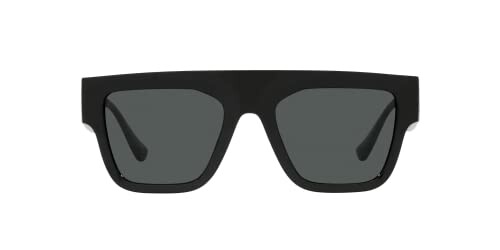 Black square sunglasses with dark lenses