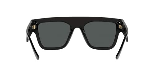 Black square sunglasses with dark lenses