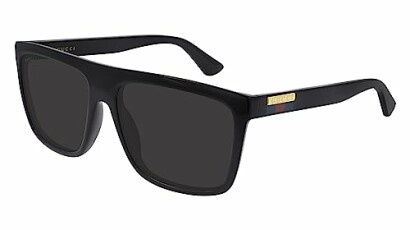 Stylish black sunglasses from Gucci with grey lenses