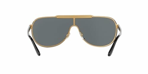 Gold aviator sunglasses with dark lenses.