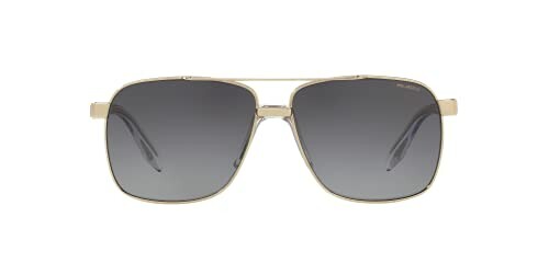 Gold frame sunglasses with dark lenses