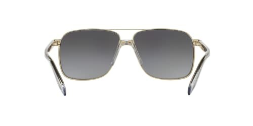 Square aviator sunglasses with dark lenses and metal frame