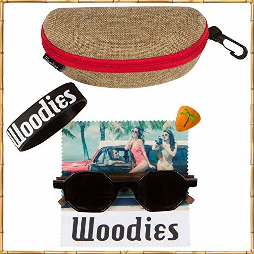 Sunglasses set with case, wristband, and beach scene cloth